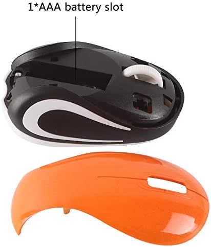 Elec Space Mini Small Wireless Mouse para viagens Optical Portable Mini Cordless Ryes com receptor USB para laptop para PC