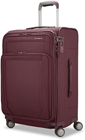 Samsonite Lineate DLX Softside Bagagem expansível com rodas giratórias, Merlot