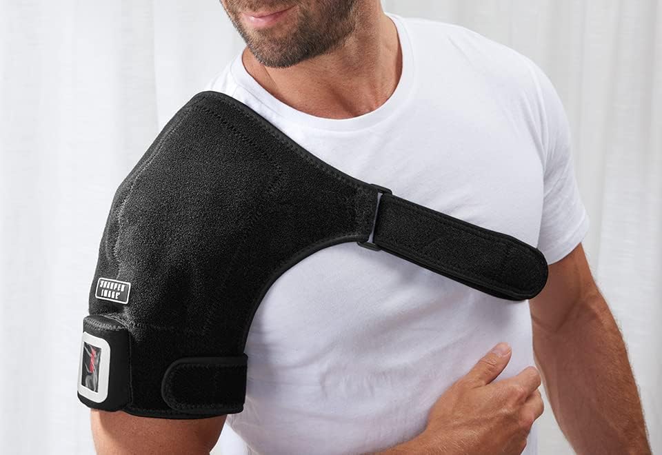 Imagem mais nítida terapia de calor do ombro sem fio embrulhando - s/m