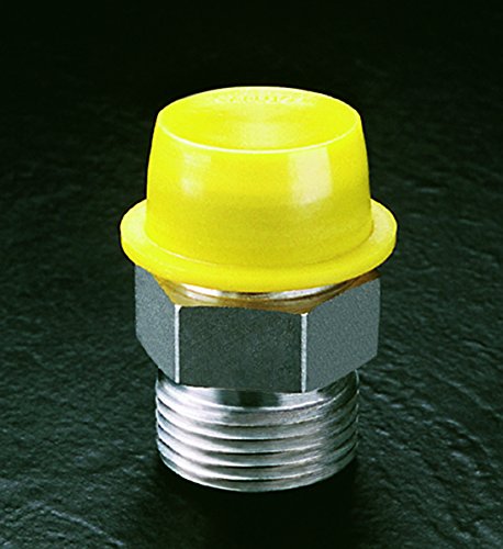 CAPLUGS 99394878 Tampa cônica de plástico e plugue com flange grosso largo WW-14, PE-LD, CAP OD 1.043 Plug ID 1.233, amarelo