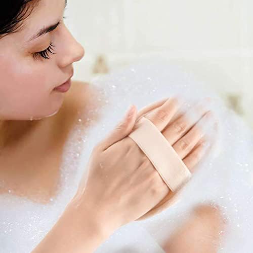Lavador de corpo lavar o corpo para trás para chuveiro esfoliante macio de esponja Aplicador de loção esfoliante de face feita