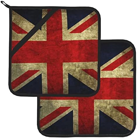 Conjunto de porta -bandeira britânica, suporte de calor resistente ao calor 2, usado para cozinhar churrasco de microondas