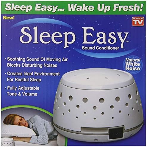 Sleep Easy Sound Condicionador, Máquina de ruído branco com som natural calmante sem loops de ar fluido de um ventilador