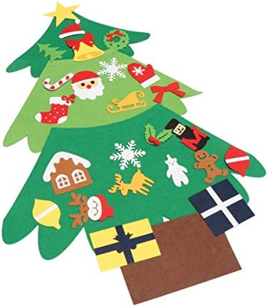 Holibanna Craft Toys Tree de Natal Crianças Diy Natal Árvore da árvore Ornamentos de árvore pendurada Decoração de natividade