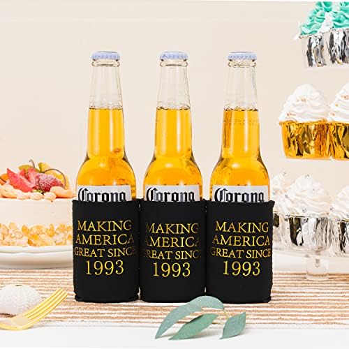 Manga de cerveja de 30 anos de 30º aniversário, 30º aniversário de capa mais fria com isolamento, decorações de 30 anos em