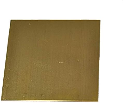 Yuesfz Brass Capper Placa de folha de metal Materiais industriais de resfriamento crua H62 Cu 150mmx150mm, 2mmx150mmx150mm