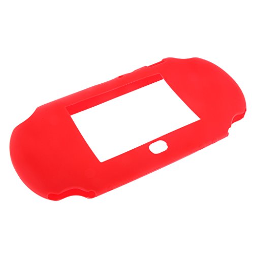 Capa de capa de pele à prova de poeira do Dovewill para a Sony PlayStation PS Vita PSV 2000 Game Controller Red