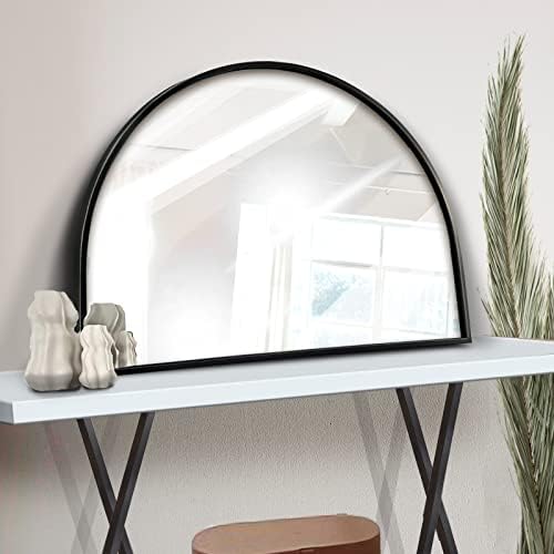 Espelho arqueado preto minimalista de Wamirro, espelho de banheiro grande da fazenda, espelho da lareira da lareira,
