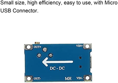 Mecccanity DC-DC Boost Converter Módulo Ajuste Regulador de tensão Tensão de entrada 2-24V Saída 5-28V, Micro USB Connector, 10pcs