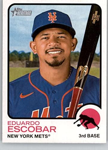 2022 Topps Heritage High Número 538 Eduardo Escobar New York Mets MLB Baseball Trading Card