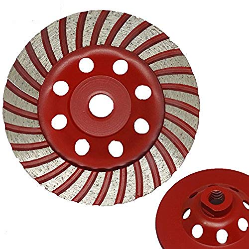 MTP 4,5 5/8-11 Thread Diamond Groding Wheel Disc Disc Disc Granite Concrete 28 Pedra de Segmentos para Griador de ângulo Turbo molhado