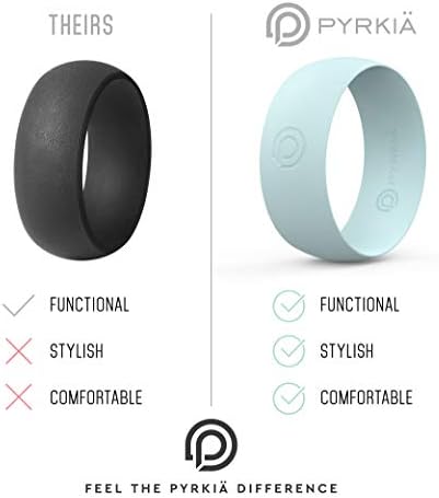 Tak Pyrkiä Men's Silicone Ring/Borracha Wedding Ward, projetado para o estilo de vida ativo e os ambientes de trabalho. Treinamento,