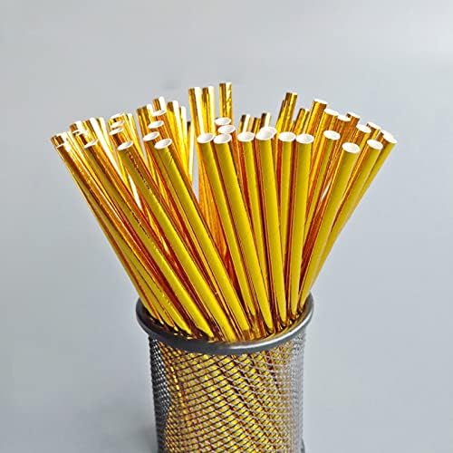 Papel de galha degradante de papel de degradaagem de cor sólida bronzeamento criativo Solid Color Series Paper Straw Party Bolo
