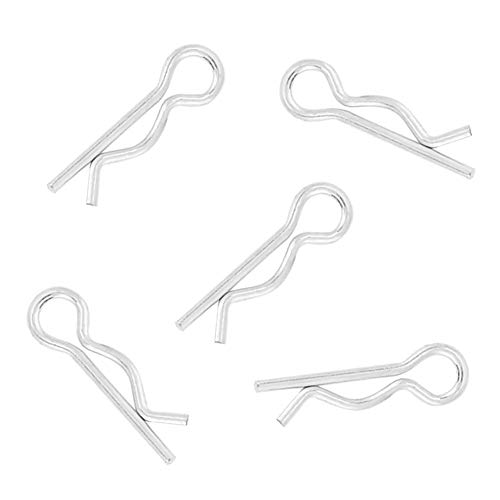 200pcs 18mm R Tipo Cotter Pin Clipes de zinco pinos de retenção clipes de primavera Galvanizada ferro galvanizado para proteger