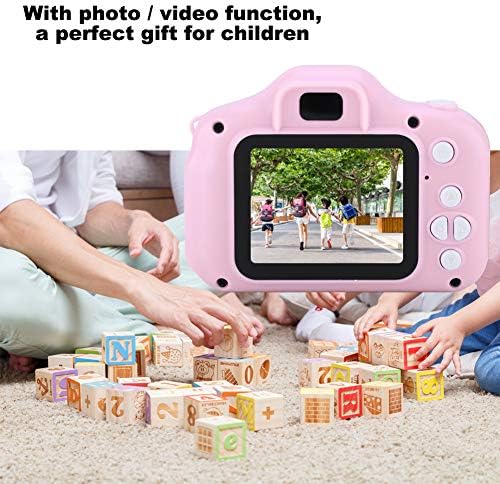 Câmera infantil de 1080p dauerhaft, 1-Button Operação Foto/Vídeo Função Mini portátil 2,0 polegadas Câmera de vídeo para crianças
