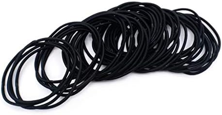 100pcs pretos de elastices grossos laços de cabelo snag grátis inúmeras bandas de cabelo de rabo de cavalo 2 mm confortável e ambiental