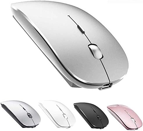 Mouse sem fio recarregável para MacBook Pro/Air, Mouse Bluetooth para Laptop/PC/Mac/iPad Pro/Computador
