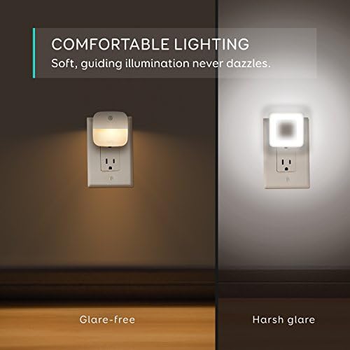 Eufy por Anker, Lumi Plug-in Night Light, LED branco quente, sensor do anoitecer ao amanhecer, quarto, banheiro, cozinha, corredor, escadas, eficiência energética, compacto, pacote de 6 luz