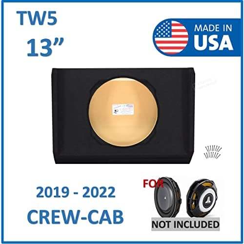 13 Sub Box Solleed para Sierra Crew Cab 2019-2022 Subwoofer Gabinete para JL Audio Tw5 Substadouro Shaker de Ground Shaker