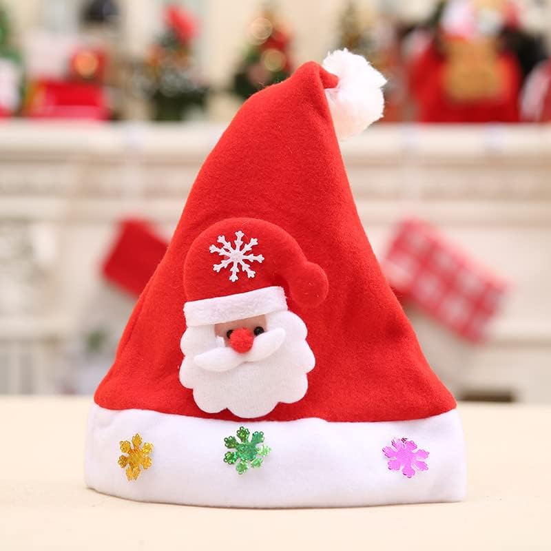 Chapéu de Natal 3 Pacote de Natal Fandas de Natal Capéu de Festa de Natal Papai Noel Rena Rena Snowman Snowman para Festa