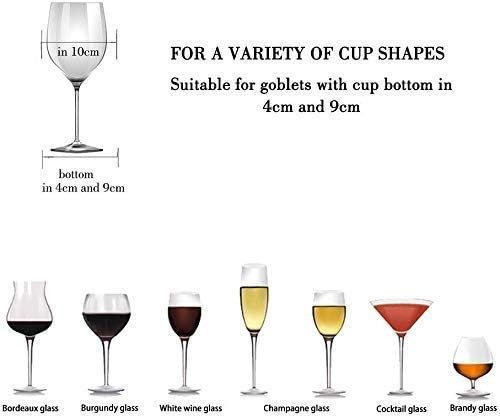 Fomansh Wine Glass Rack - Sob Armário Stemware Wine Glass Porte de copos de copos de armazenamento Organizador de metal para barra
