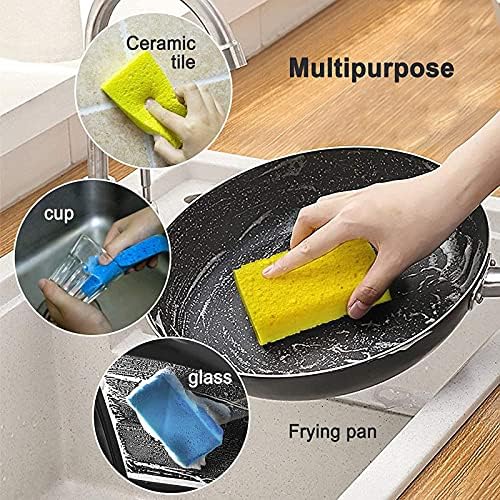 Limpeza de cozinha de suporte de esponja de prato Limpando limpeza de celulares grande não arranhado para pratos de