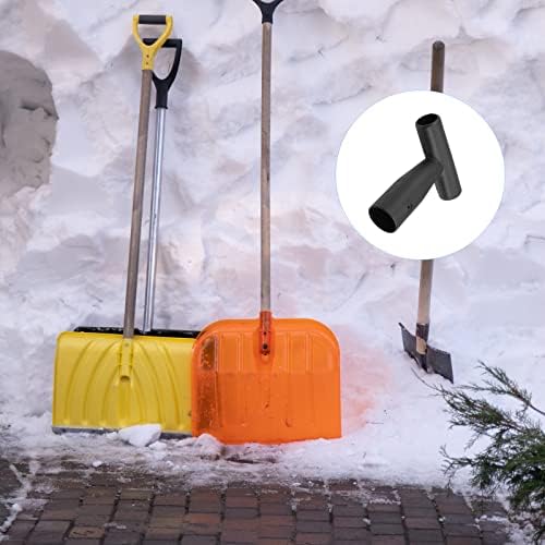 Metallixity Shovel T Grip Handle 2pcs, alça de substituição de pá de jardim de pvc - para ferramenta de escavação de escavação de jardinagem em casa, preto