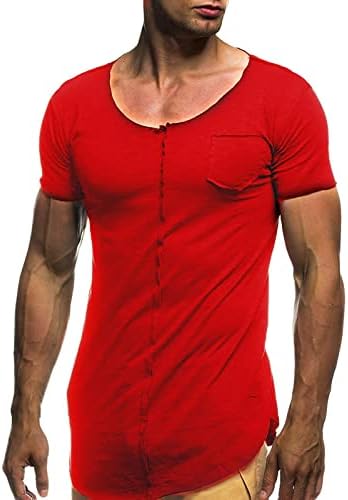 Muscle Fit T SHIGHT TO MEN MEN CASual Slim Sleeved Shirt Sumkneck Summer Summer Plain Basic Tee Tops Gym Workout Athletic camisetas