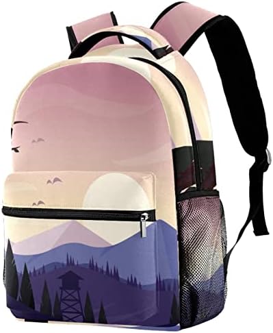 Mochila VBFOFBV para mulheres Laptop Backpack Back de viagens Casual, Forest Elk Fairytale