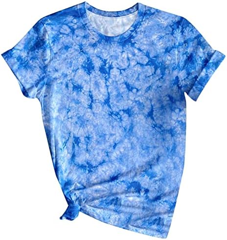 T-shirt de manga curta havaiana de moda para feminino de impressão feminina Pullover de pullover de verão Tops de