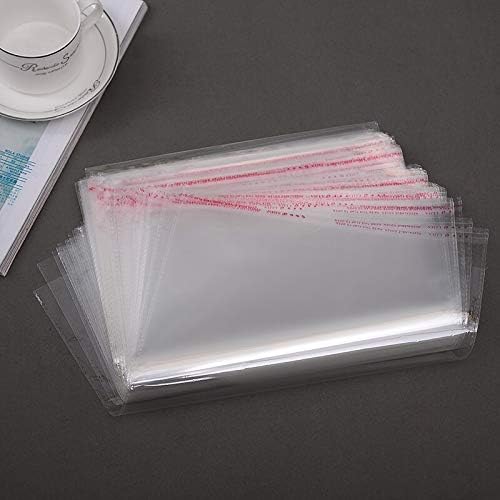 Transparente transparente 100pcs saco de plástico opp para casaco 35 x 45 cm+4cm FLAP AUTO ADHESE