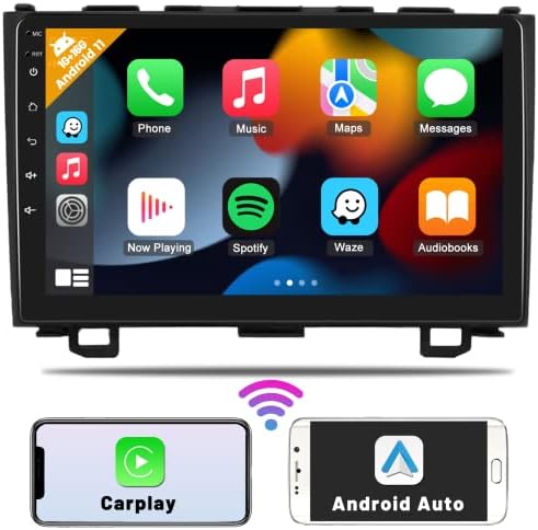 2G RAM 32G ROM PARA HONDA CRV 2007-2011 Rádio Android 11 estéreo de carros com Apple Wireless CarPlay Android Auto,