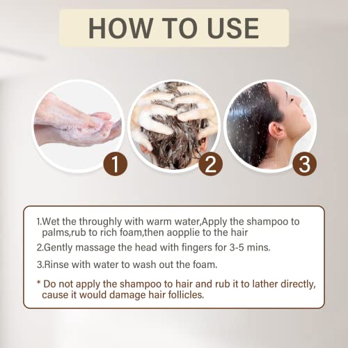 Shampoo para perda de cabelo para ajudar a controlar o ritmo, o shampoo de cabelo e o condicionador espessante gengibre