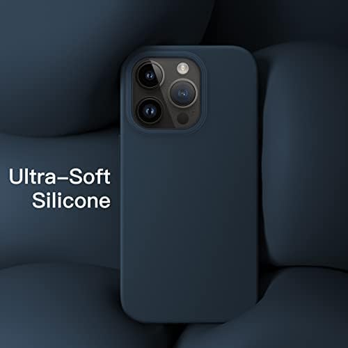 Jetch Silicone Case para iPhone 14 Pro 6,1 polegadas, capa de telefone protetora de corpo inteiro, capa à prova de choque com