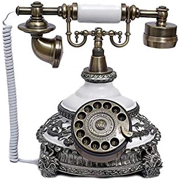 Retro Vintage Telefone Europeu Antigo Telefone Retro Telefone Home Office L uma sala de discagem rotativa Linha fixa