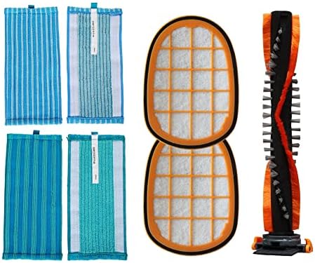 7pcs/conjunto aspirador de pó Cleansclear filtros de rolos Kit de panos para panos para Philips FC6812 FC6813 FC6814 FC6822