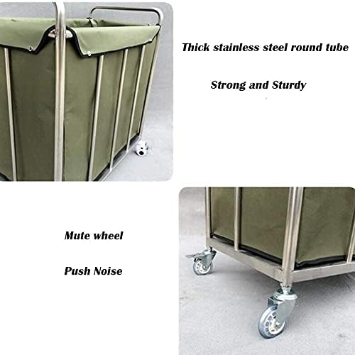 Omoons Movable Trolleys Removable Sacos com cesta de lavanderia Organizador de classificação de lavanderia pesada Carrinho rolante