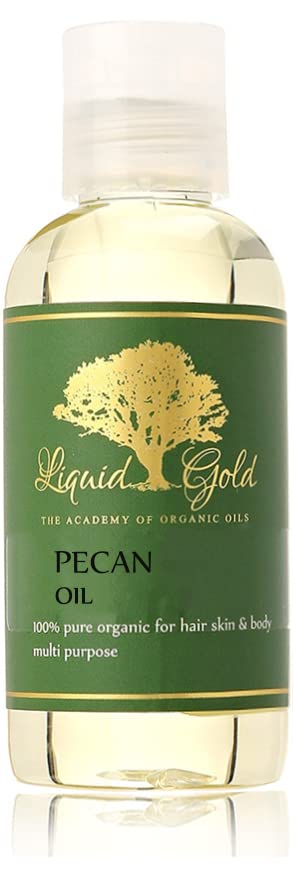 Liquid Gold Inc 4 FL.OZ ÓLEO DE PECAN PECAN PULHO E ORGANIC HAILS PEIXOS CUIDADOS DE SAÚDE