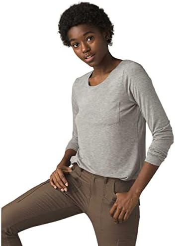 Prana Womens Foundation Manga Longa Crew Neck Top