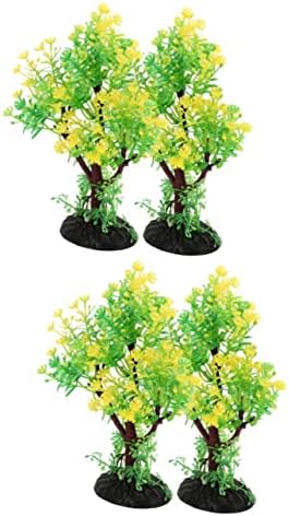 IPETBOOM 4 PCS Plantas de paisagismo aquário ao ar livre Betta Betta Bowl Bowl Outdoor Tank de peixe Decorações de tanques de peixe artificial Plantas de tanques flutuantes plantas de aquário plástico decoração de aquário vívido