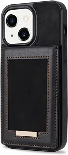Caixa da carteira SDutio para iPhone 14/14 Plus/14 Pro/14 Pro Max, Caso de Card de Coloque Caso à prova de choques Caso de