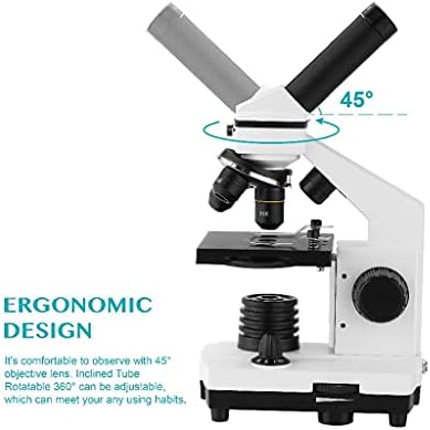 N/A 64X-640X Microscópio biológico profissional Up/Down Microscópio monocular LED para estudantes Educação infantil