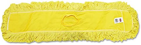 Rubbermaid Commercial Trapper Commercial Poeira MOP, lavagem de extremidade em loop, 5 x 36, amarelo