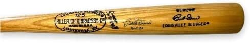 Bobby Doerr assinou o bastão autografado com a inscrição HOF 86 JSA - Bats MLB autografados