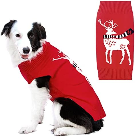 Niula Dog Sweathers Sweather Sweathers Xmas Dog Sweaters Ano Novo Camisinho de Natal Roupas de animais para cachorro e gato