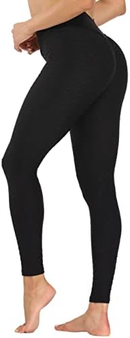 Elevador feminino sem ver através da cintura alta Tik Tokgings Leggings Workout Yoga Pants Material elástico