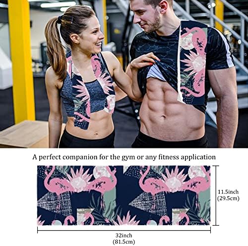 Deyya Microfiber Gym Towels Sports Sports Fitness Workout 2 pacote reutilizável Toalha de suor macio para ioga Running Swimming