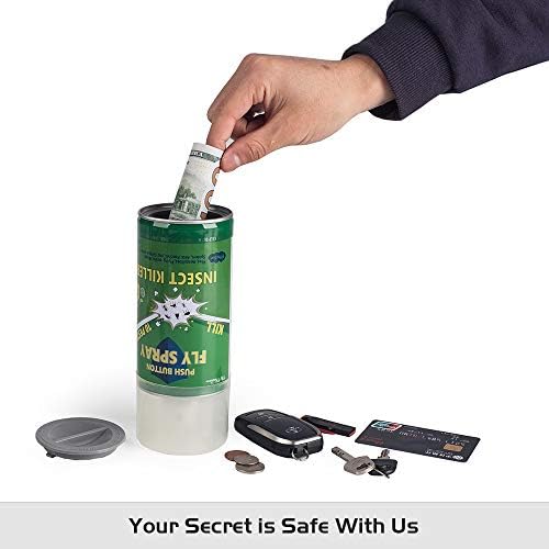Spray falso pode cofres de desvio de cofres secretos de cofres de metal banco de metal