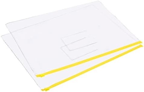 Bolsas de arquivo de zíper de 10 pacote YOKive, A4 Arquivos Clear Envelope Pastas de zíper do organizador de documentos