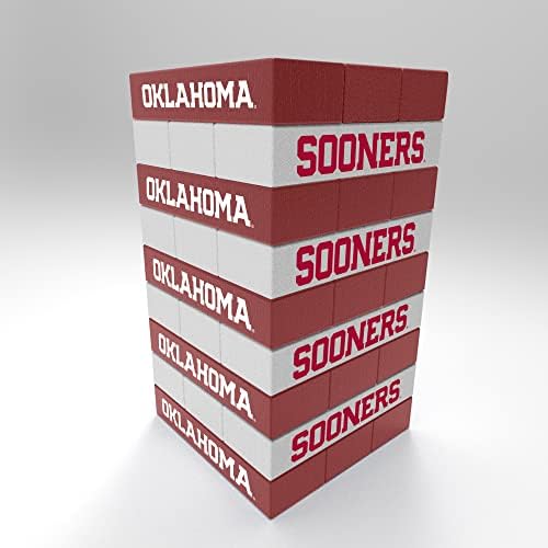 RICO INDUSTRIES NCAA OKLAHOMA Sooners Mini Travel Team Tower Mini Team Travel Team Tower - Wood Stackem